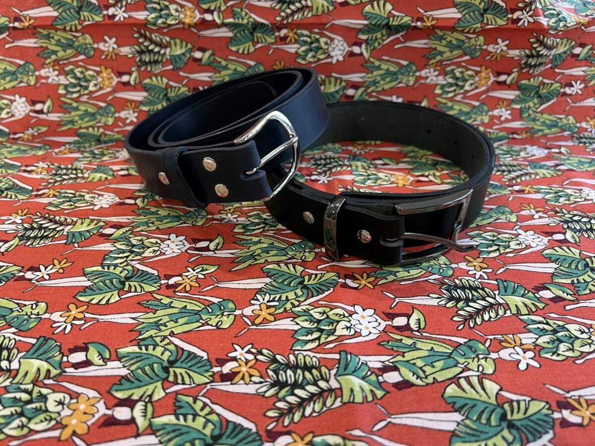 ceinture en cuir de vachette, choix de la boucle et couleur