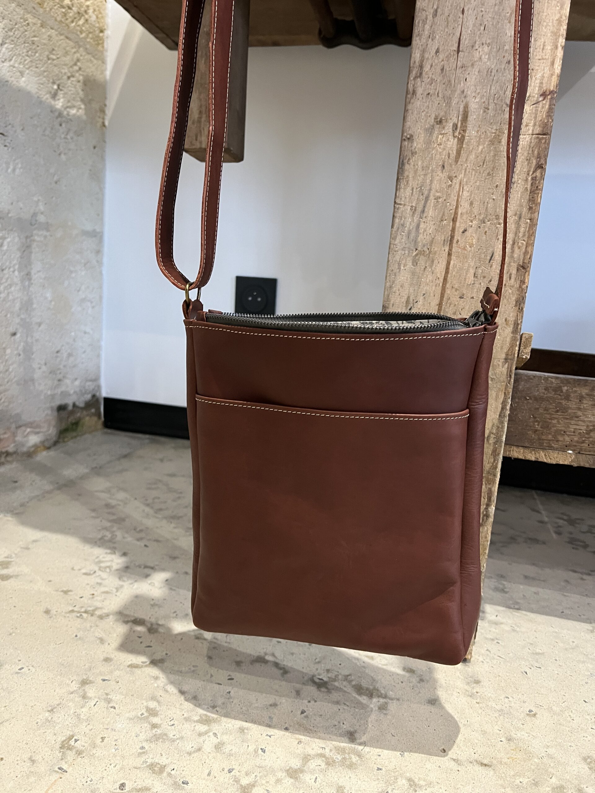 Sac Havana en cuir marron